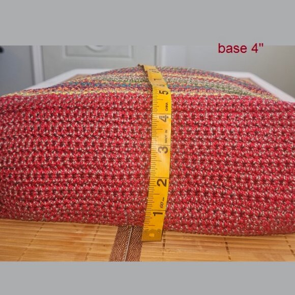 The Sak, Hobo Woven Crochet Colorful Rainbow Hippie Bohemian Bag - Picture 5 of 7